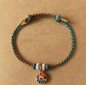 Vòng chỉ ngũ sắc may mắn Nepal MS623