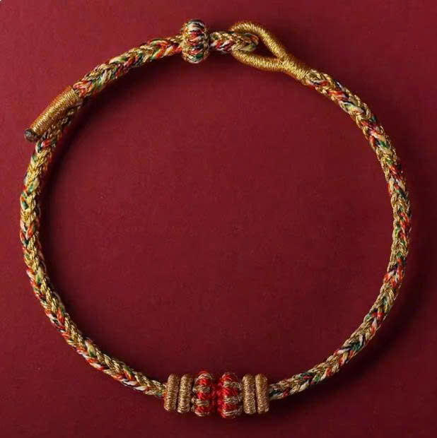 Vòng chỉ ngũ sắc may mắn Nepal MS634