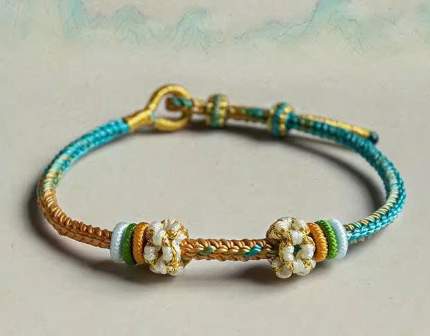 Vòng chỉ ngũ sắc may mắn Nepal MS642