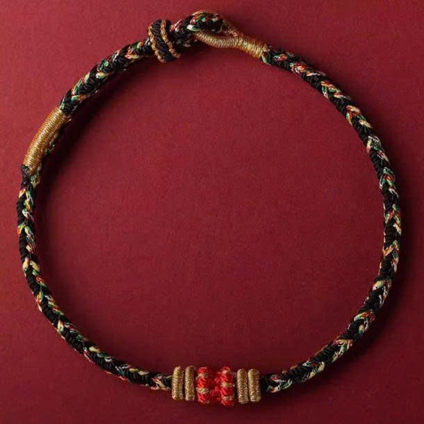 Vòng chỉ ngũ sắc may mắn Nepal MS651