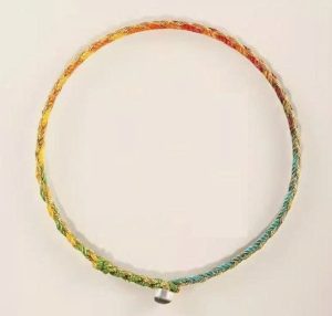 Vòng chỉ ngũ sắc may mắn Nepal MS656